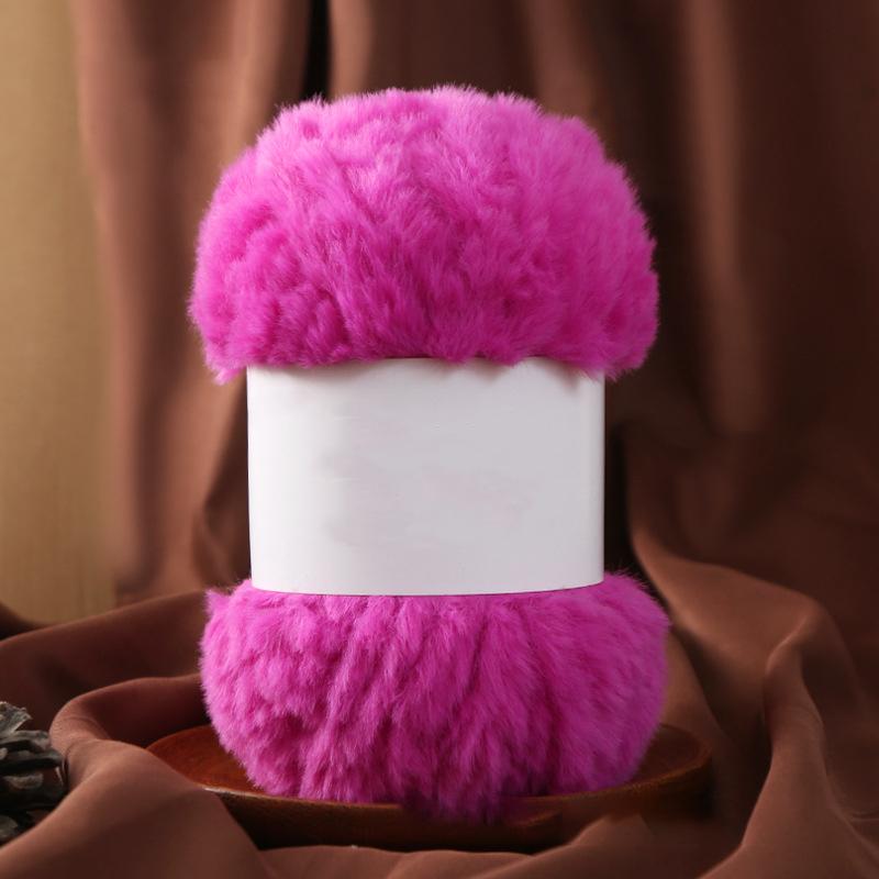 Wool Circle Solid Color Yarn Hand Woven Diy Scarf Hat Sweater Medium Thick Merino Wool Thread Soft And Comfortable Fluffy