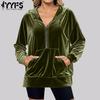 Women's Fashion Casual Solid Color Print Long Sleeve Hooded Hoodies & Sweatshirts