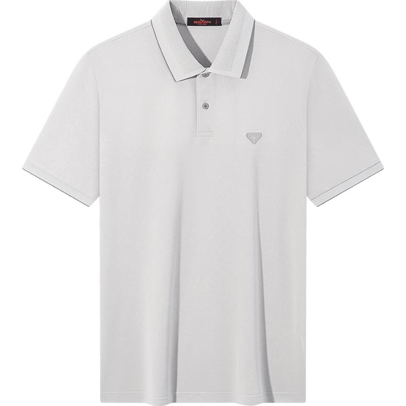 SEVEN Men's Silk Blend Jacquard Polo Shirt