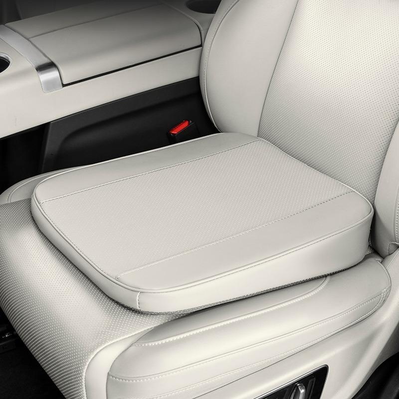 

Inclined Car Seat Cushion Heightening Breathable Seat Cushion Anti-slip Leather Car Seat Booster for Long Distance Driving Artificial leather&Four Seasons білий
