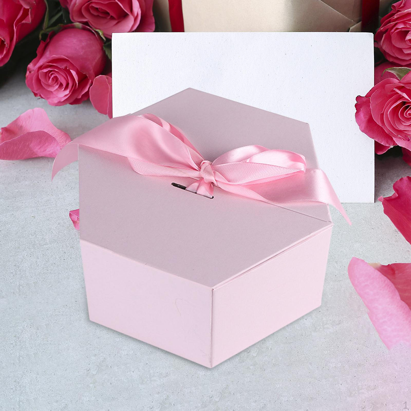 

Подарочная коробка ко Дню святого Валентина с крышками, шкатулки для драгоценностей с искусственным мылом и цветами для подарков Pink 24cmx21cmx11cm