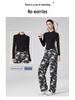 Women's Autumn Camouflage High-Waist Loose Cargo Sweatpants