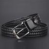 Belt Vintage first-layer cowhide woven men's belt, casual cowhide pin buckle belt