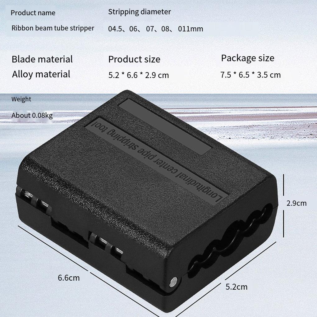 Longitudinal Beam Tube  Stripper4.5/6/7/8/11mm  Fiber Optical Cable Jacket Sheath Slitter Fiber Optical Loose Tube FTTH Tools