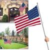 1.8m Rotating Stainless Steel Flagpole, 5-Section, Anti-Tangle, Wall-Mountable, Outdoor Use