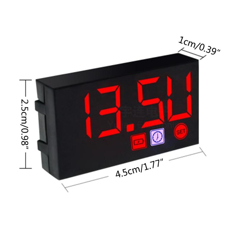 12V Motorcycles Digital Clock Voltmeter Thermometer Motorcycles Accessory  Electronic Meter Waterproof