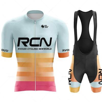Ropa De Bicycle New RCN 2023 Cyklistický dres Cyklistické oblečenie Letné Krátky rukáv MTB Cyklistické košele Šortky Muži Maillot Ciclismo