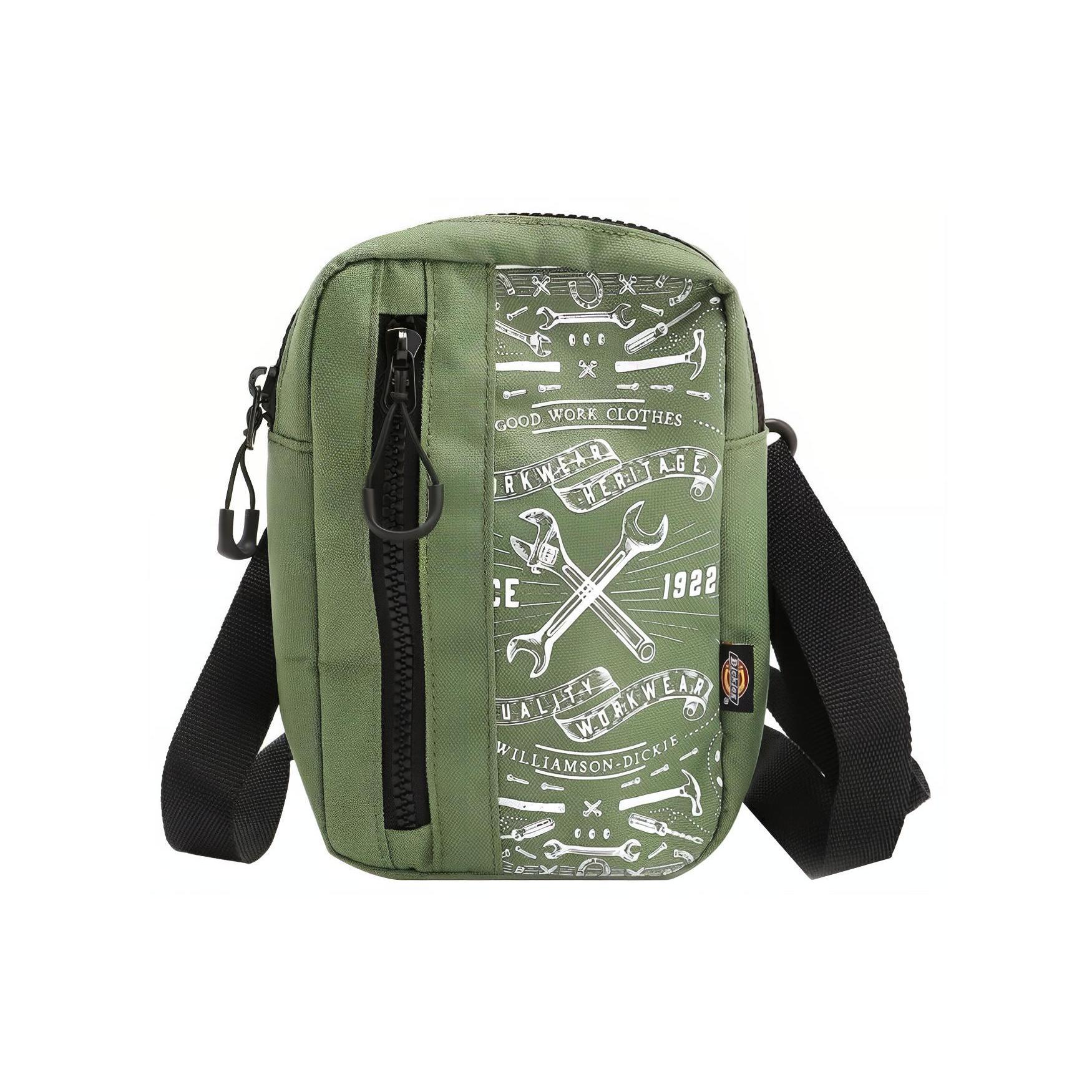 

New Dickies Polyester Crossbody Bag Shoulder Bag Regular Unisex Green DK009613 11.9*5.1*18.5CM