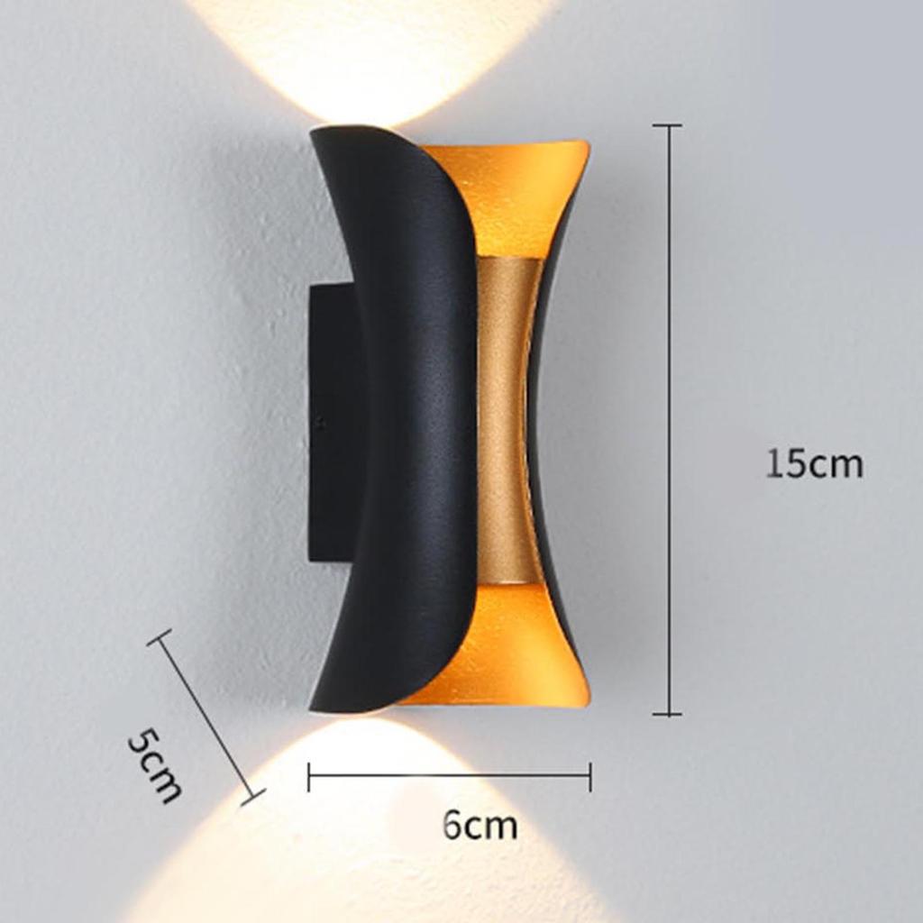 Wall Mounted Light Outdoor Waterproof Modern Minimalist Wall Sconce Light for Living Room Bedroom 85 to 265V 6W