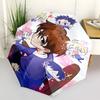 1 Stück Outdoor-Regenschirm mit Fairy Tail Charakteren - Automatisches Öffnen/Schließen, Tragbares 3-fach faltbares Design, 8-Speichen-Eisenrahmen - Perfektes Geschenk für Fans, Tr