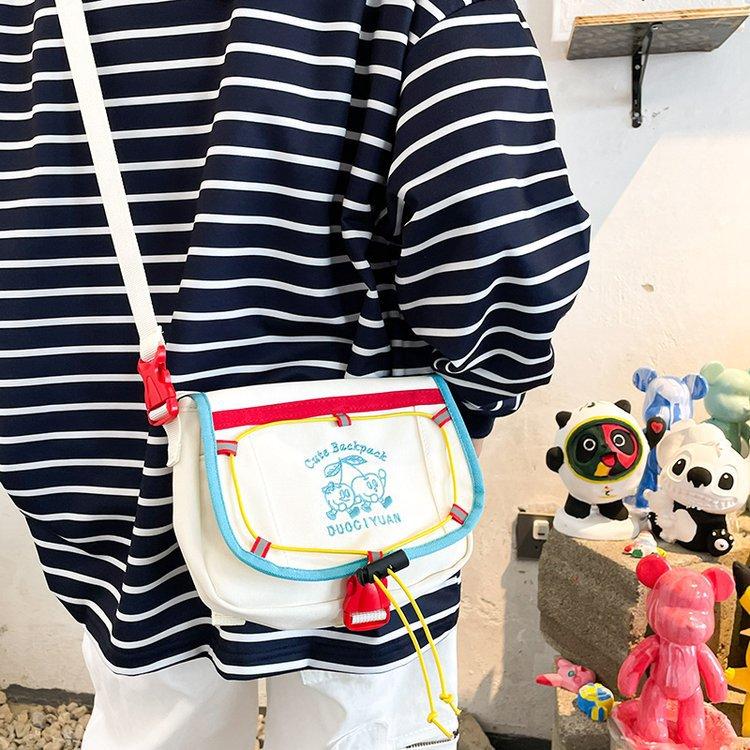 

Fashion new original retro girl primary and secondary school students satchel street couple shoulder bag simple and versatile tide one size fits all