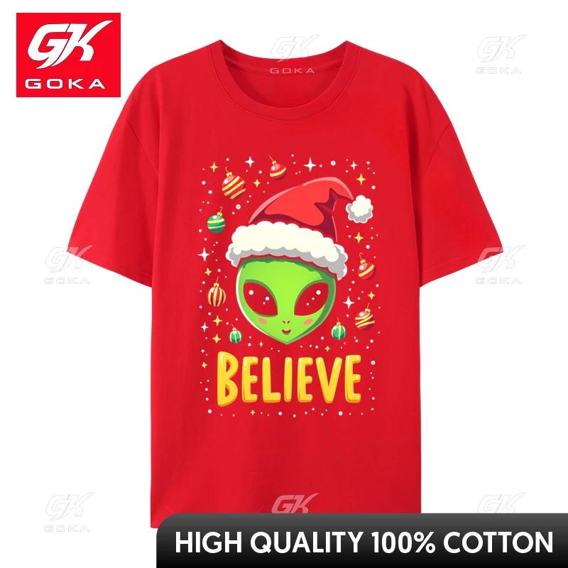 I Want To Believe Aliens Ufo Area 51 Roswell Alien Christmas 2 New Arrival Male Tops Shirt Street Funny Tshirts Cotton S