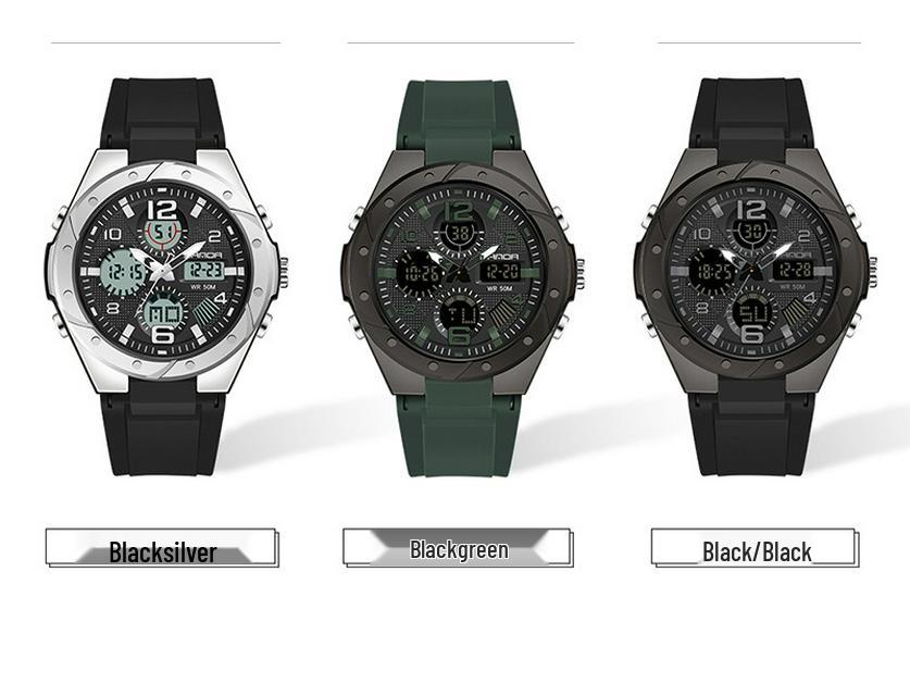 Sportovní svítivé vodotěsné multifunkční elektronické hodinky pro dospívající dívky