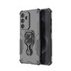 For Samsung Galaxy S25 FE Phone Case WANLONFENG PC TPU Back Cover Kickstand with Tempered Glass