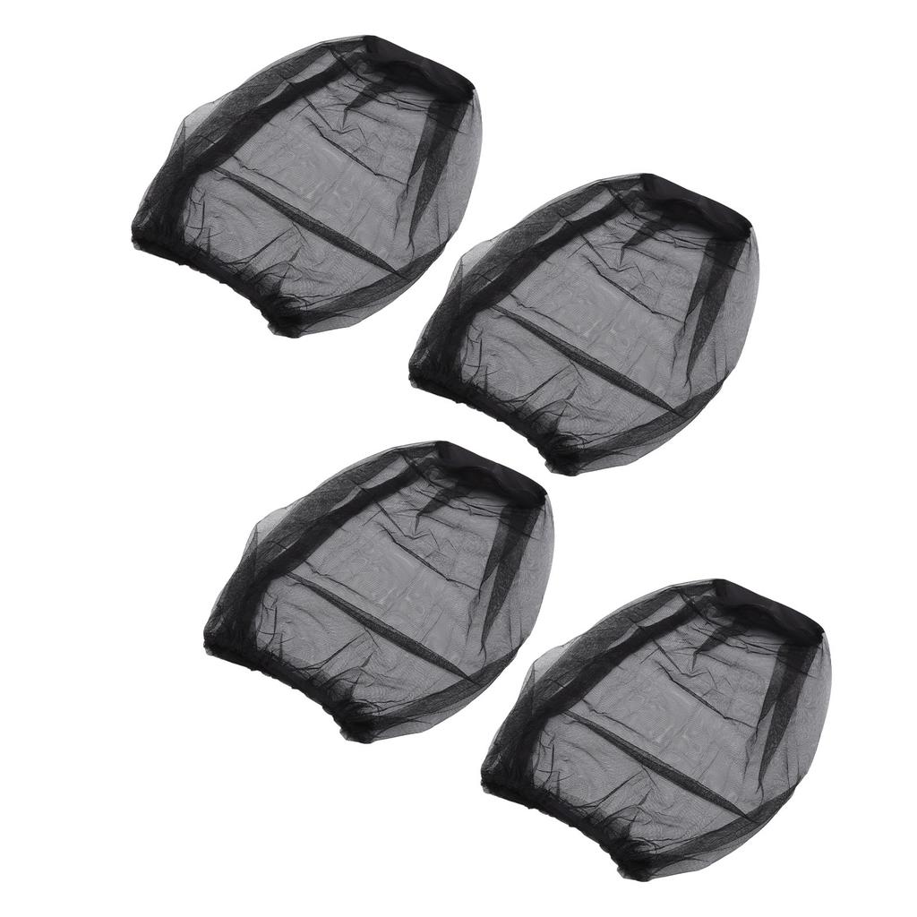 4pcs Mosquito Net Fine Holes Prevents Insects Mosquito Head Net Mesh for Camping Hiking Ourdoor