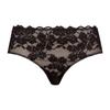 Hanro High Cut Lace Midi Brief  70906   Black Beauty   Deep Poppy 