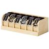 Wooden Belt Storage Box Household Wardrobe Tie Multi-grid Organizer Watch Storage Display Box