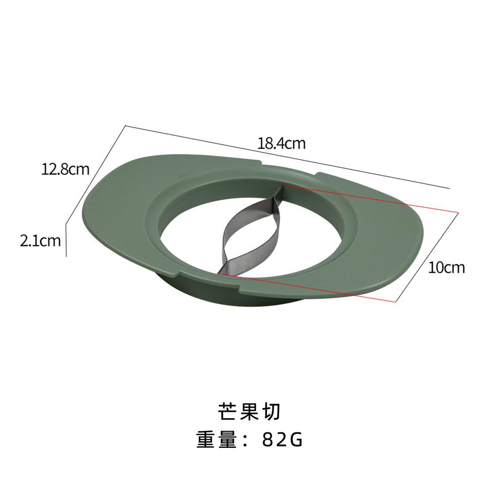 Manufacturer Fruit and vegetable tools Plastic handle Fruit cutting three-piece set Household stainless steel multi-functional fruit cutter set