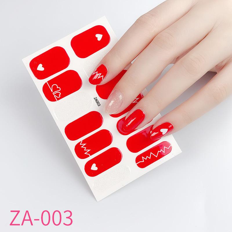 

ZA ручная наклейка для ногтей, полный патч для ногтей, пленка для ногтей, пленка для ногтей, наклейка для ногтей, инструмент для ногтей, долговечный, водонепроницаемый