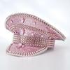 Cappello Punk Colorato Paillettes Strass per Festa Festival Compleanno Matrimonio Sposa Cappello Festa Musicale Cappello da Palco Uomo Donna Cappello da Capitano