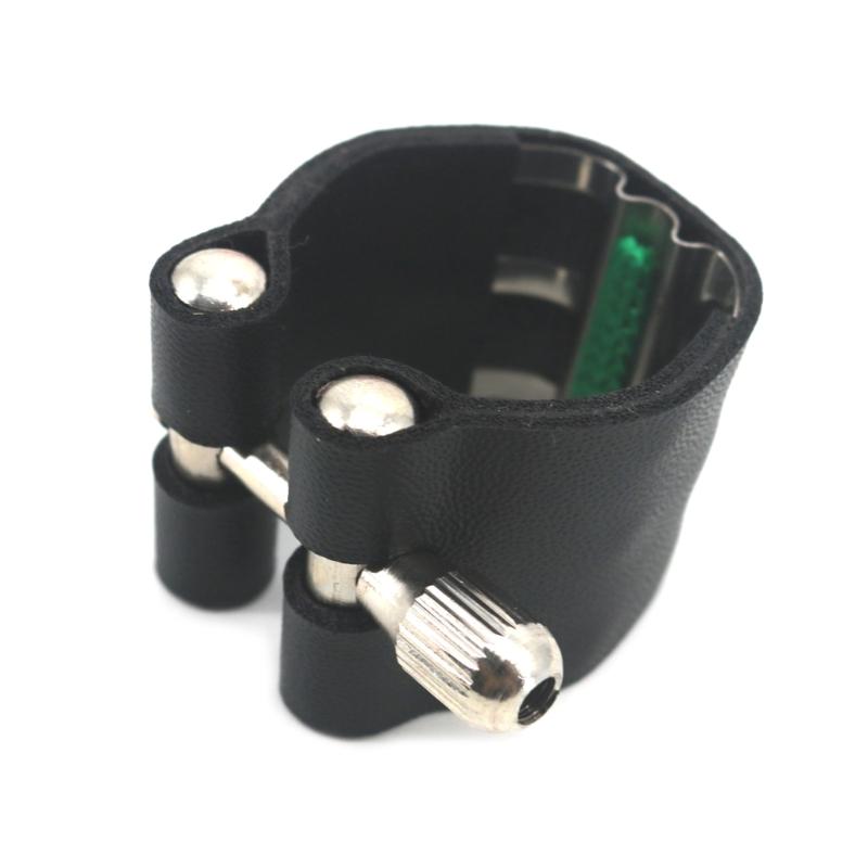 Professionelle PU-Leder Altsaxophon Mundstück Ligatur Clip Befestigung Langlebig