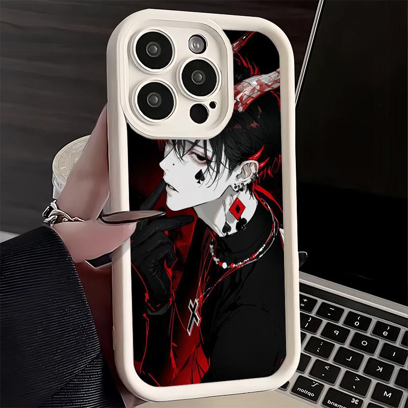 Phone Case for iPhone 17 Air 16E 15 16 Pro Max Devil Bad Boy Anime Style Cover 14 Plus 13 12 Mini Soft Shell Silicone Fundas