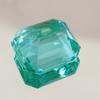 Natural Flawless Green Parti Sapphire Loose Asscher Cut Gemstone 15x13 MM