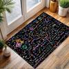 Math and Science Formula Pattern Rug Patterned Carpet, Non Slip Mat Suitable for Living Room and Bedroom Sofas