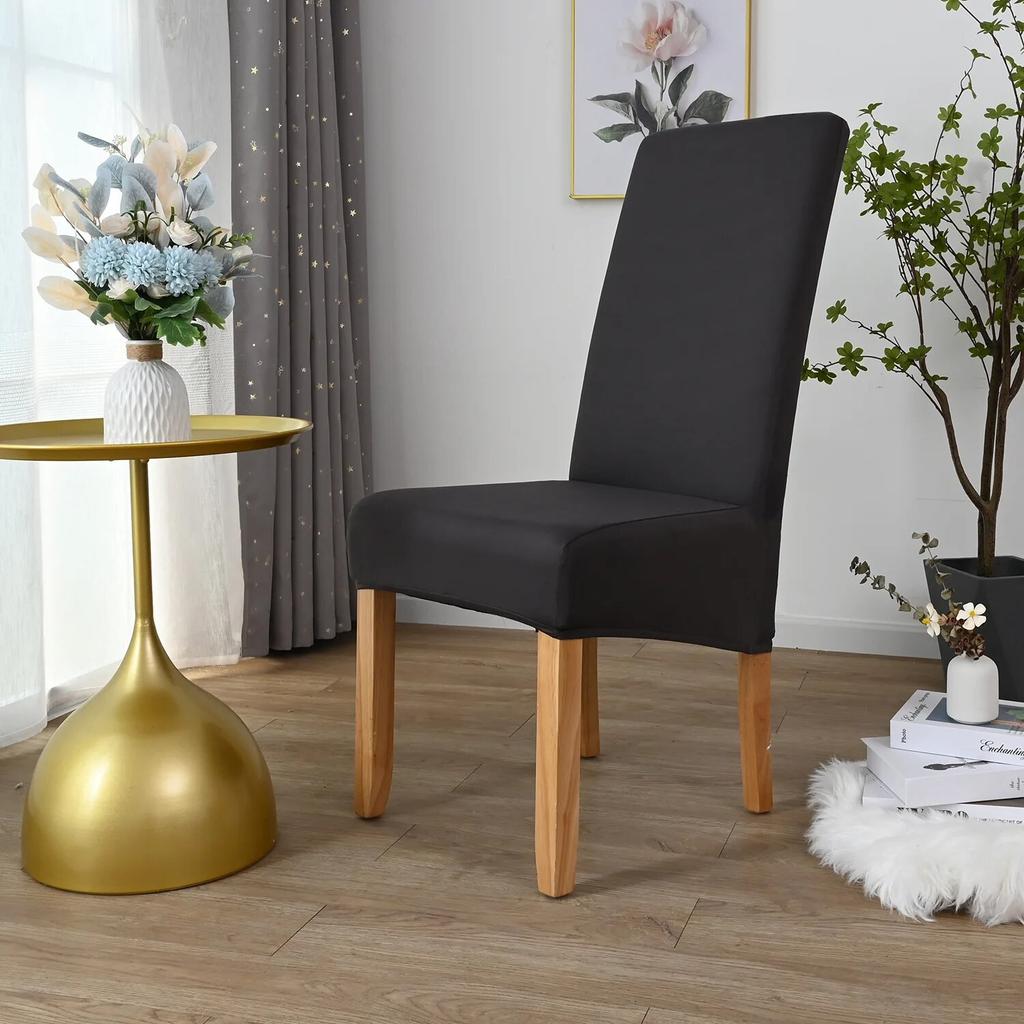 Printed King Back Chair Cover Stretch Large XL Size Chair Covers for Dining Room Home Hotel Banquet Decor Long Seat Protectors