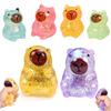 Glitter Capybara Squishy Fidget Toy Soft Maltose Squeeze Stress Ball Sensory Toy For Home Decor Office Anxiety Relief Adhd Gift