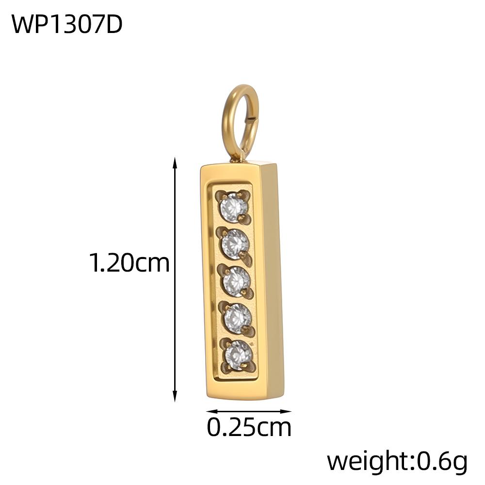 CARLIDANA Initial Alphabet Charms Gold Plated High Quality Stainless Steel Chunky Bubble 26 Letter Pattern Pendant Gift Jewelry