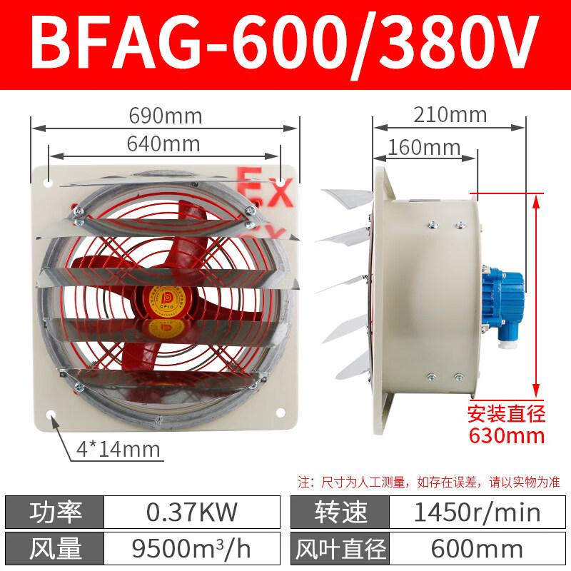 Jundingying BFAG-600 Square Exhaust Fan with Louvers
