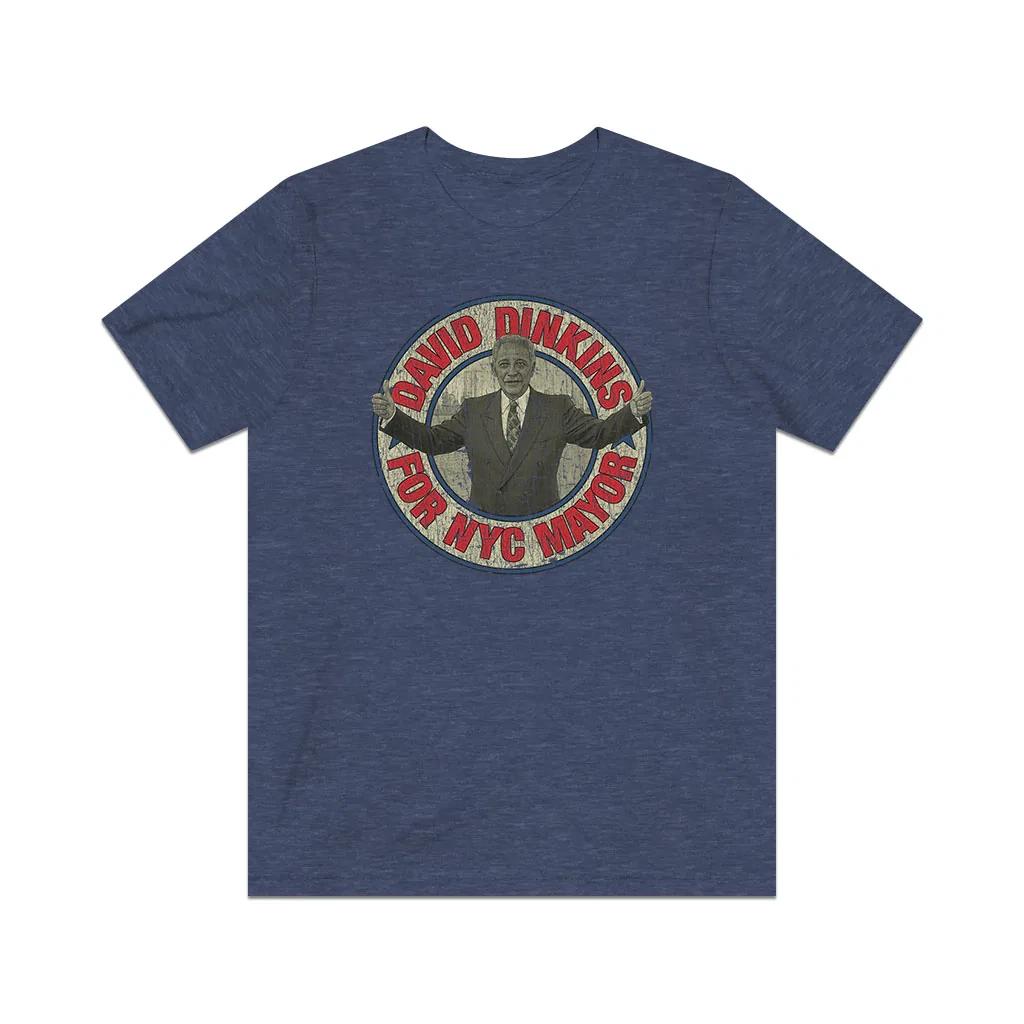 Dinkins For NYC Mayor 1989 Vintage Men s T shirt S