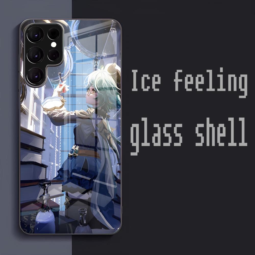 Sucrose Phone Case For Samsung S25 S24 S23 S22 S21 S20 Plus Ultra Note20 Glass Phone Case Popular Premium