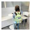 Contrast Star Color Print Nylon School Bag With Padded Shoulder Daily For