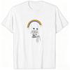 Funny Skull Rainbow Tshirts Rainbow Lgbtq Pride Short Sleeve Tops Tees Unisex Unisex Tshirt Skeleton Couple Vintage Summer Tshirt