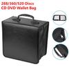 520 Discs DVD CD Holder Dustproof Storage Bags Zipper Album Organizer Media Storage Box Portable CD DVD Wallet Carrying Bag Case