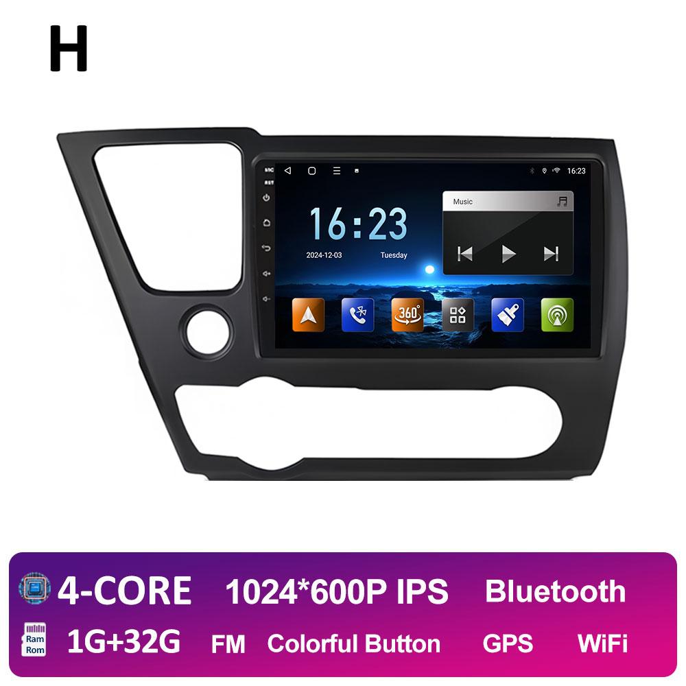 

For Honda Civic 9 2013 2014 2015 2016 Android Auto Wireless Carplay 2.5D Touch Screen Cooling fan Car Radio Player Accessories