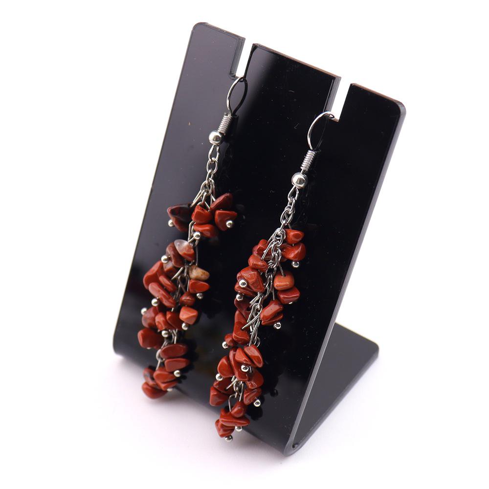 Natural Crystal Stone Earrings: DIY European-American Style Ear Ornaments