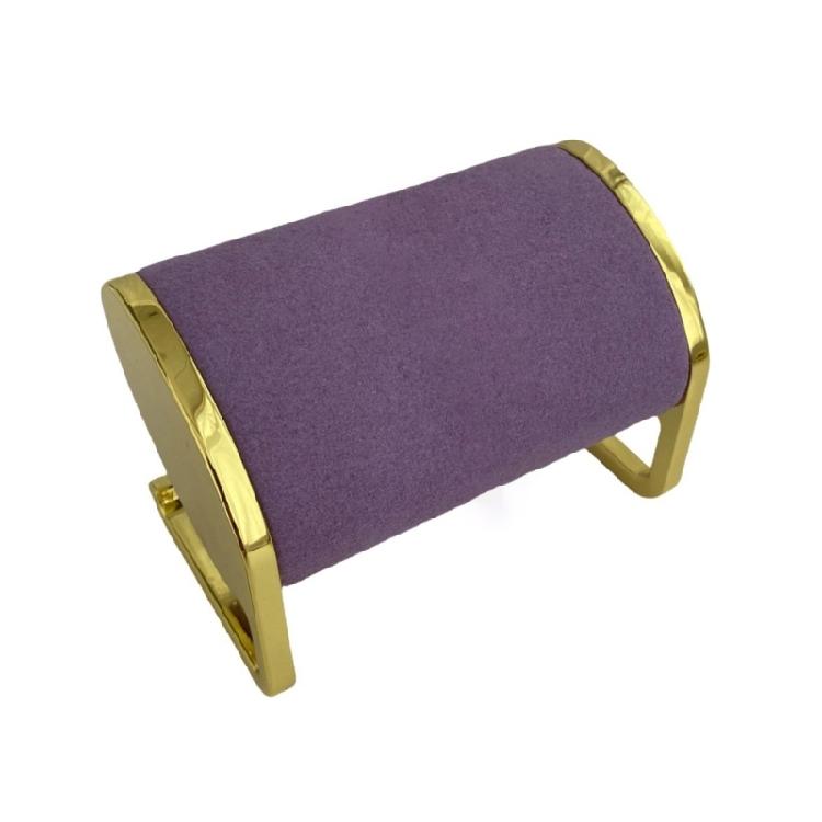 Versatile Bangles Jewelry Display Stand Sophisticated Plush Bangle Display Stand with Metal Base for Wrist Accessories S фиолетовый