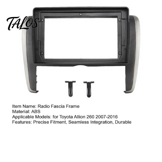 Car Radio Dash Kit 9 Inch for Toyota Allion 260 2007-2016, Navigation Audio System Installation Bezel Panel Frame, Stereo Install Trim, Replacement