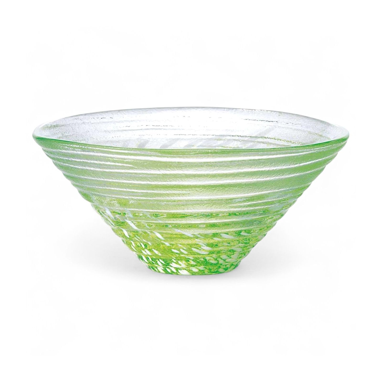 

Takumifu Select Dinner Small Bowls Not Dishwasher Made in Japan (3-piece set) Plates, (Shaved Ice, Green), 124xH56mm, Safe, Glass,