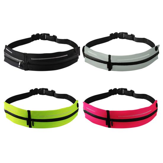 Sport Fanny Pack Double Pockets Large Capacity Multifunctional Waterproof Adjustable Storage Bag Portable Unisex Phone Holder Running Waist