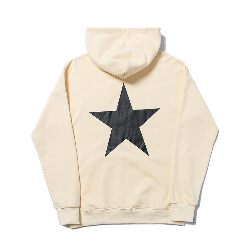 FOG Druhá linie Unisex Volná mikina s potiskem hvězd