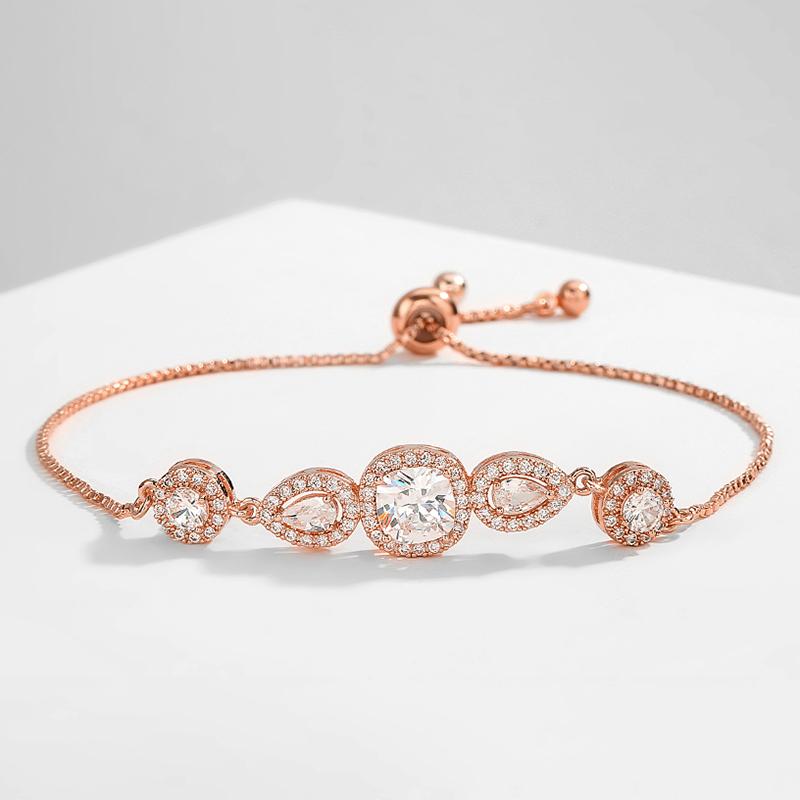Sweet And Romantic Multi-element Cubic Zirconia Bracelet Suitable For Women To Wear And Match For Summer Travel
