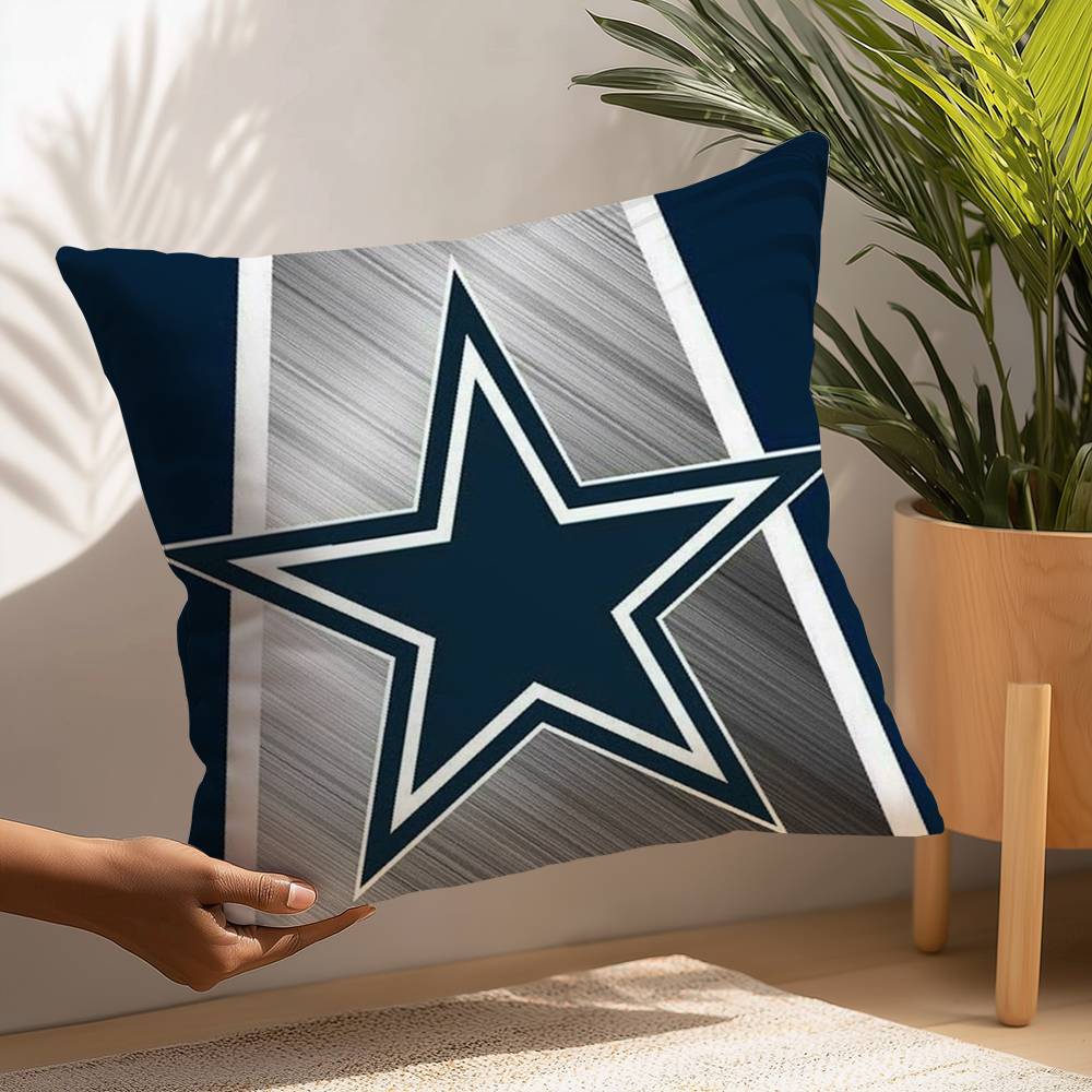 

Регби Д-Даллас С-Ковбои Наволочка Плюшевая Ткань Мягкая Наволочка Двусторонняя Печать Наволочка для Подушки Бытовые Подарки 12x12Inch
