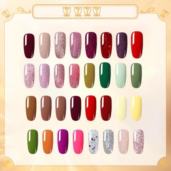 8.5ml Nail Art Gel Varnish Long Lasting No Odor Delicate UV Color Soak Off Enamel for Salon
