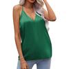 Women's Casual Solid Colour Sleeveless Neck V-Neck Camisole Slim Fit Tank Top