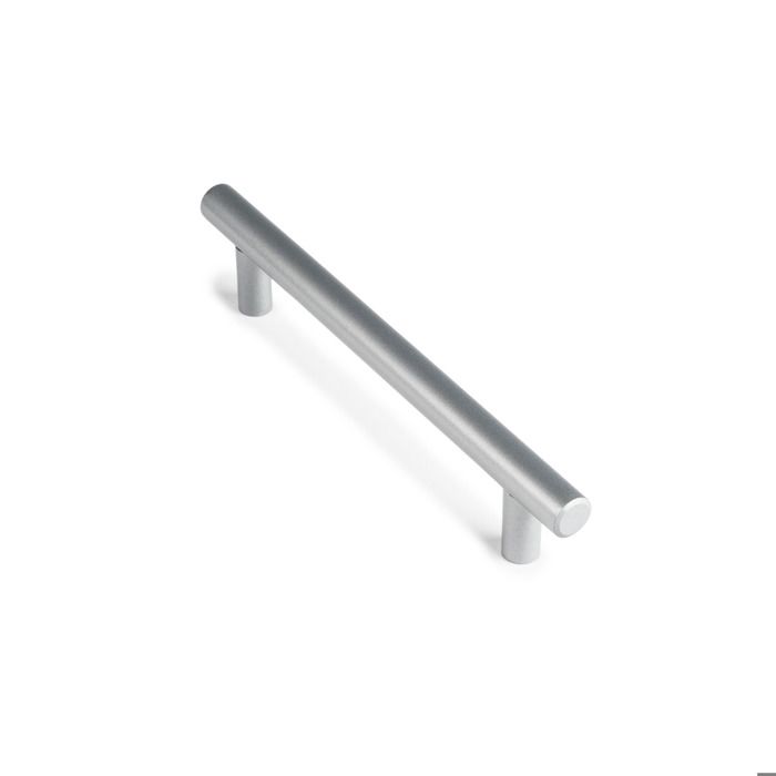 Poignées de meuble - Lot de 4 - Modèle Barette - Inox - Entraxe 128 mm