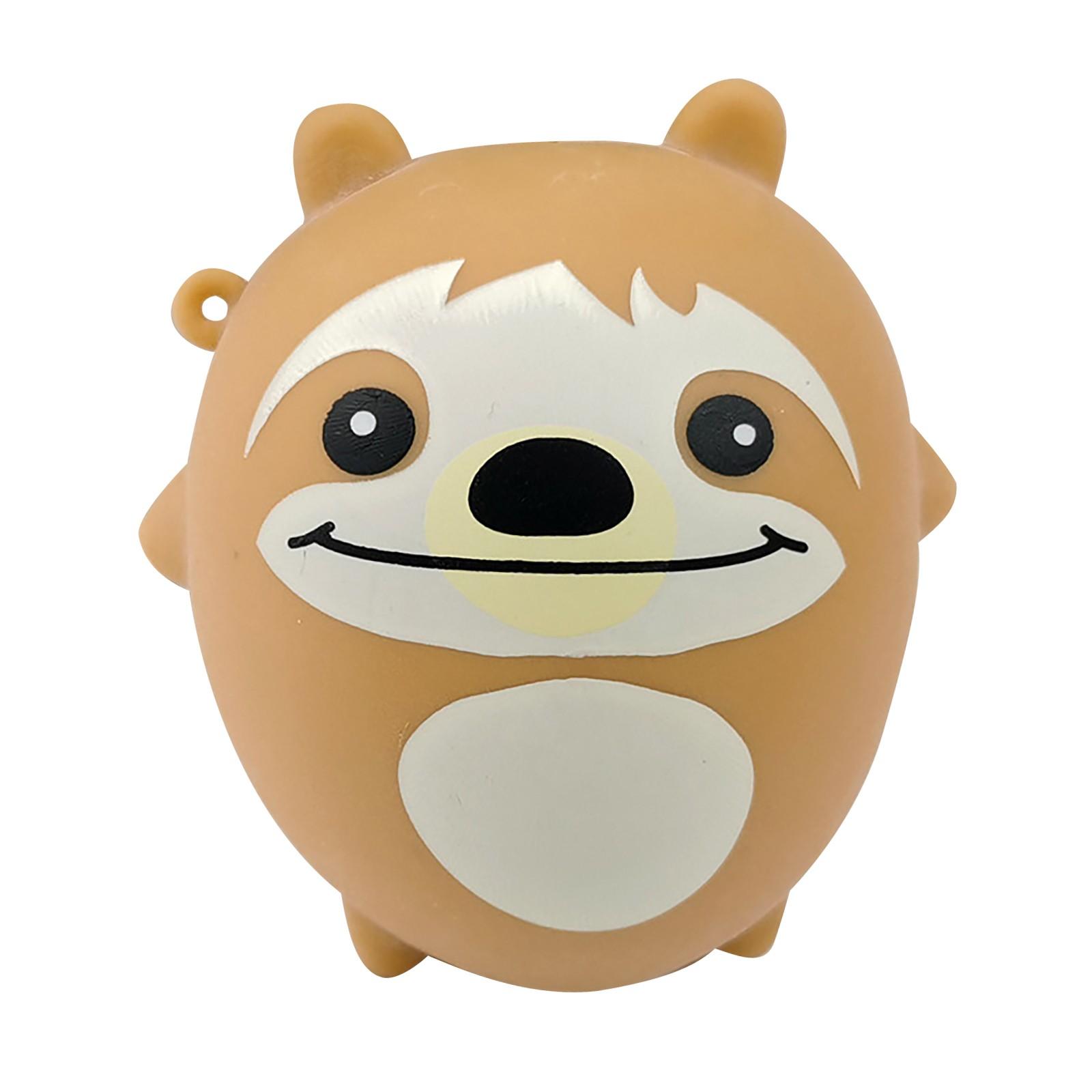 

Декомпрессионный мультфильм Симпатичный медленный отскок сжимает шарик из муки TPR жёлтый